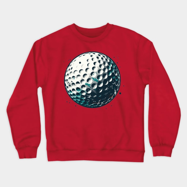 Golf Ball Crewneck Sweatshirt by Vehicles-Art